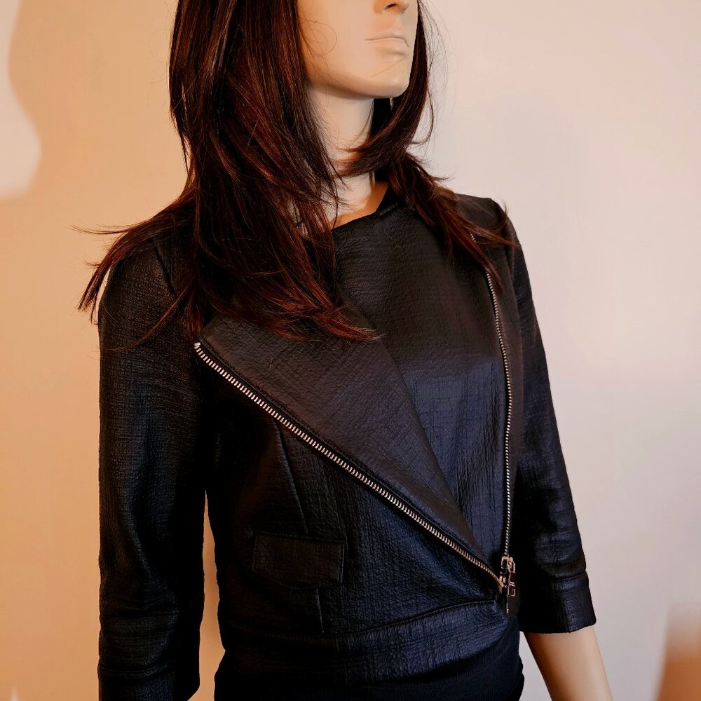 Armani Exchange A|X - Moto Jacket Biker Faux Leather